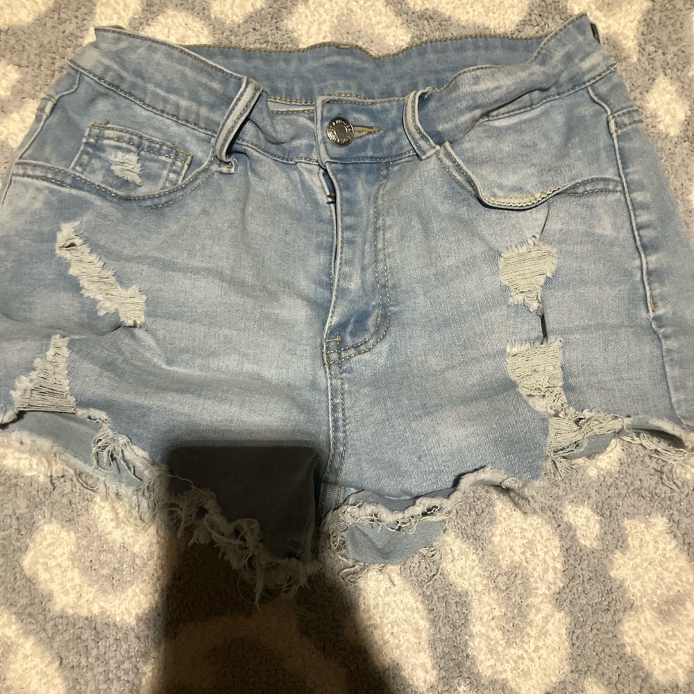 Distressed Denim Women's Shorts